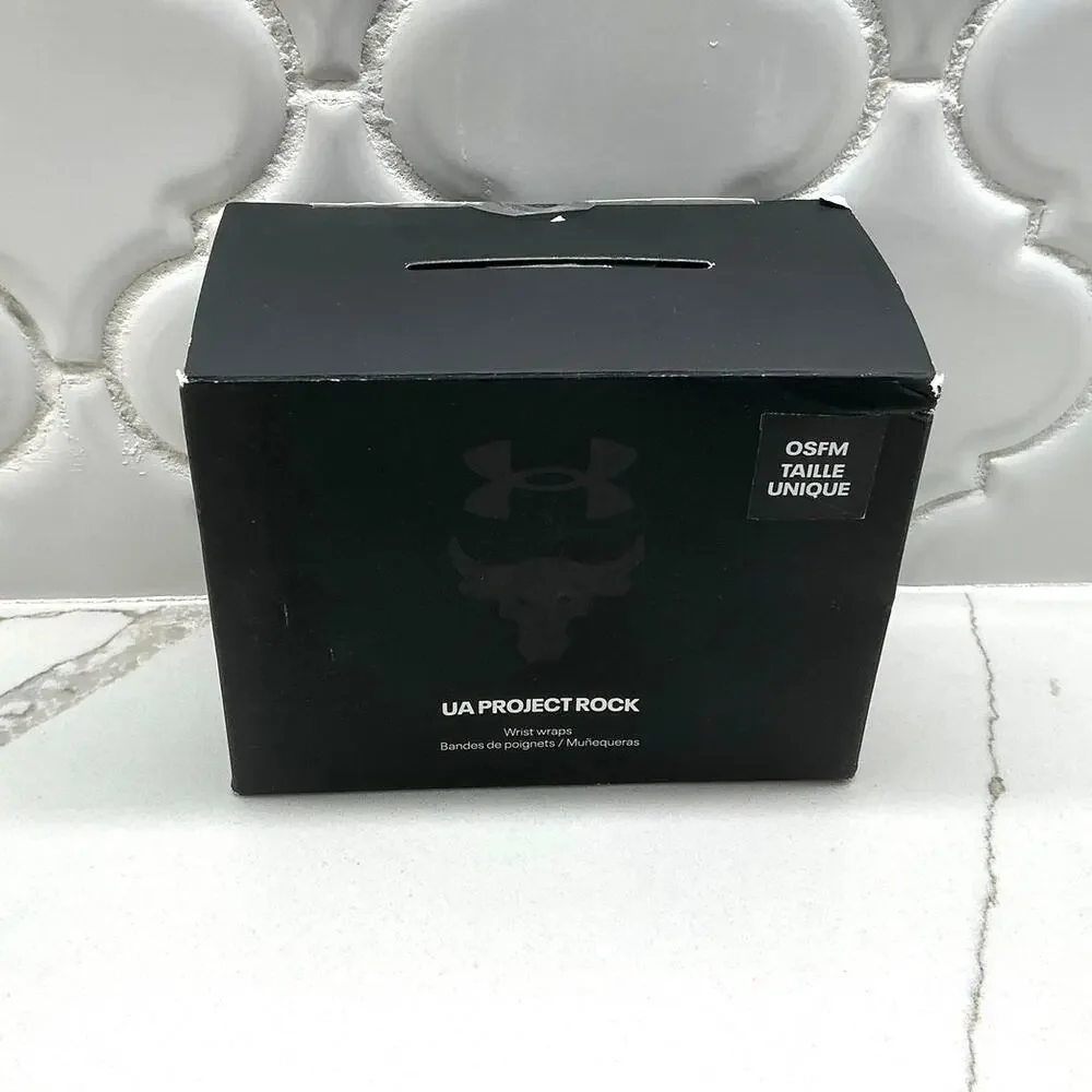 Under Armour UA Project Rock Wrist Wraps Weightlifting Straps - Brand New Sealed